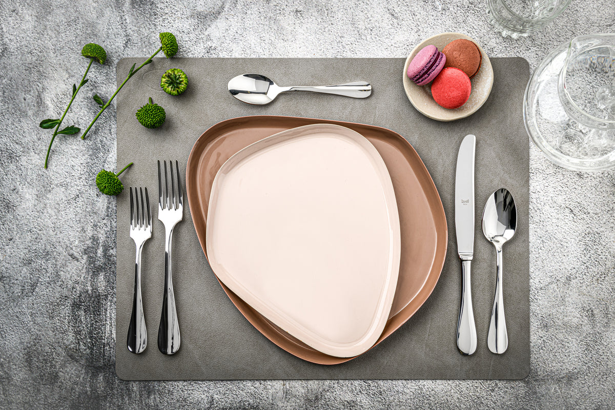 Mepra Roma Modern Mirror Flatware Set 5-Piece 18/10 Stainless Steel 101422005
