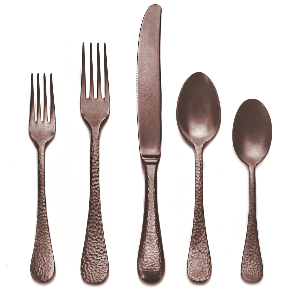 Mepra Epqoue Pewter Bronze Flatware Set 5-Piece 18/10 Stainless Steel 106822005PB