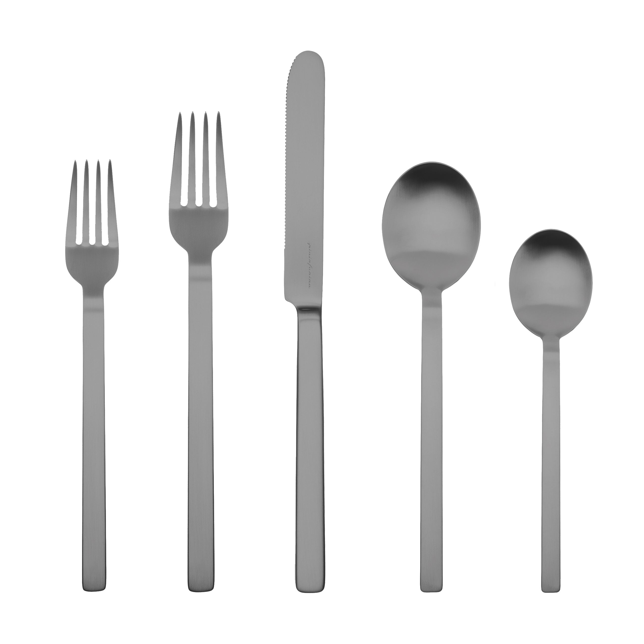 Stile Ice Oro Nero 5-PC Flatware Set 107522005ION