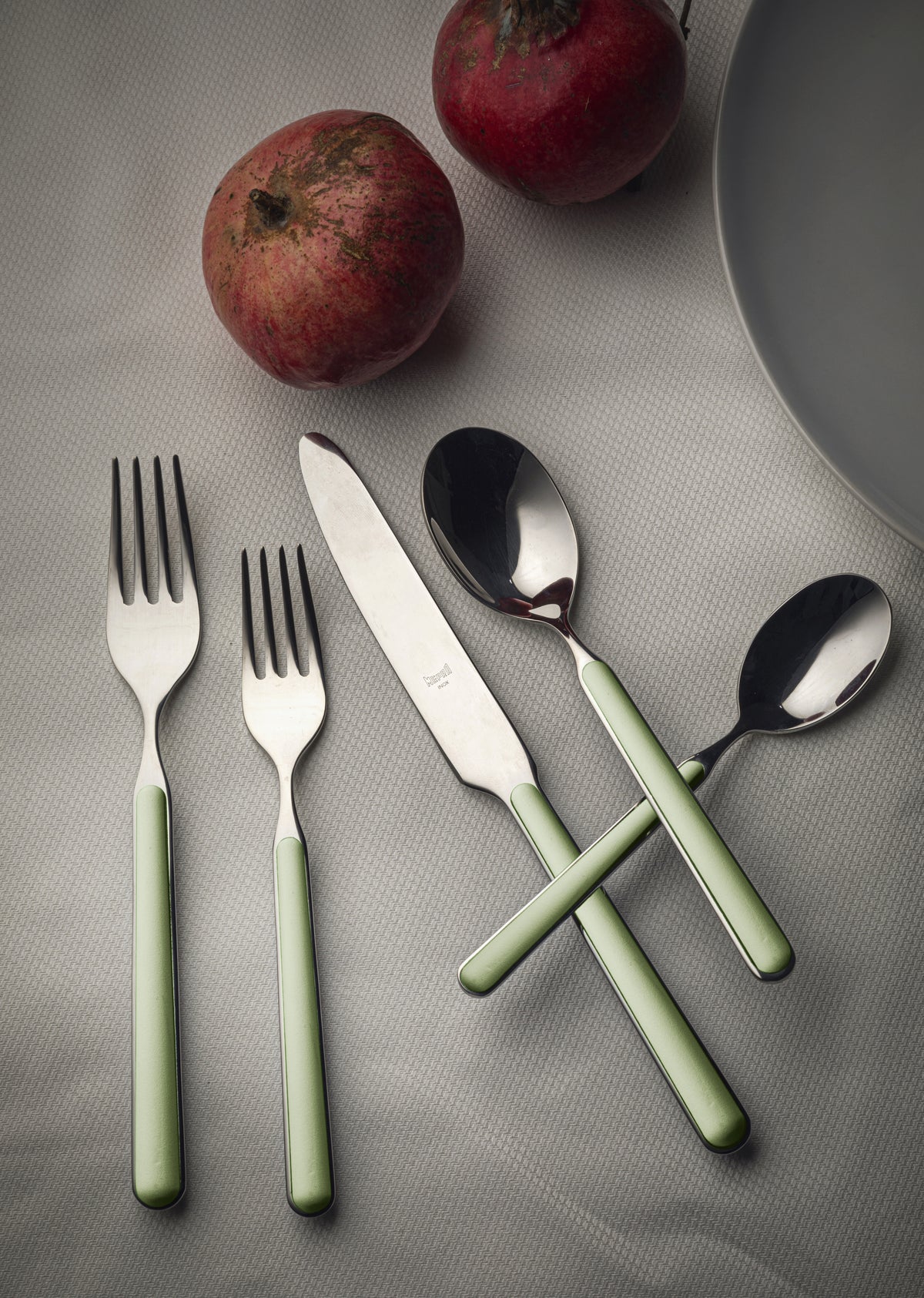 Mepra Fantasia Sage Light Green Flatware Set 5-Piece 18/10 Stainless Steel 10S622005
