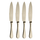 Mepra American Ice Champagne Steak Knife Set 4-Piece 18/10 Stainless Steel 10002244IC