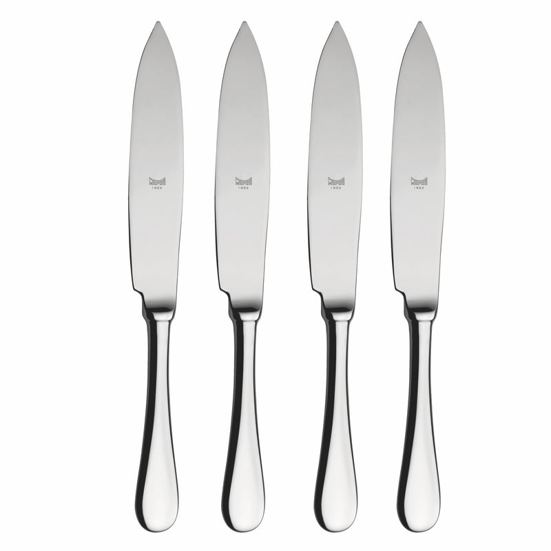 Mepra American Mirror Steak Knife Set 4-Piece 18/10 Stainless Steel 10002244