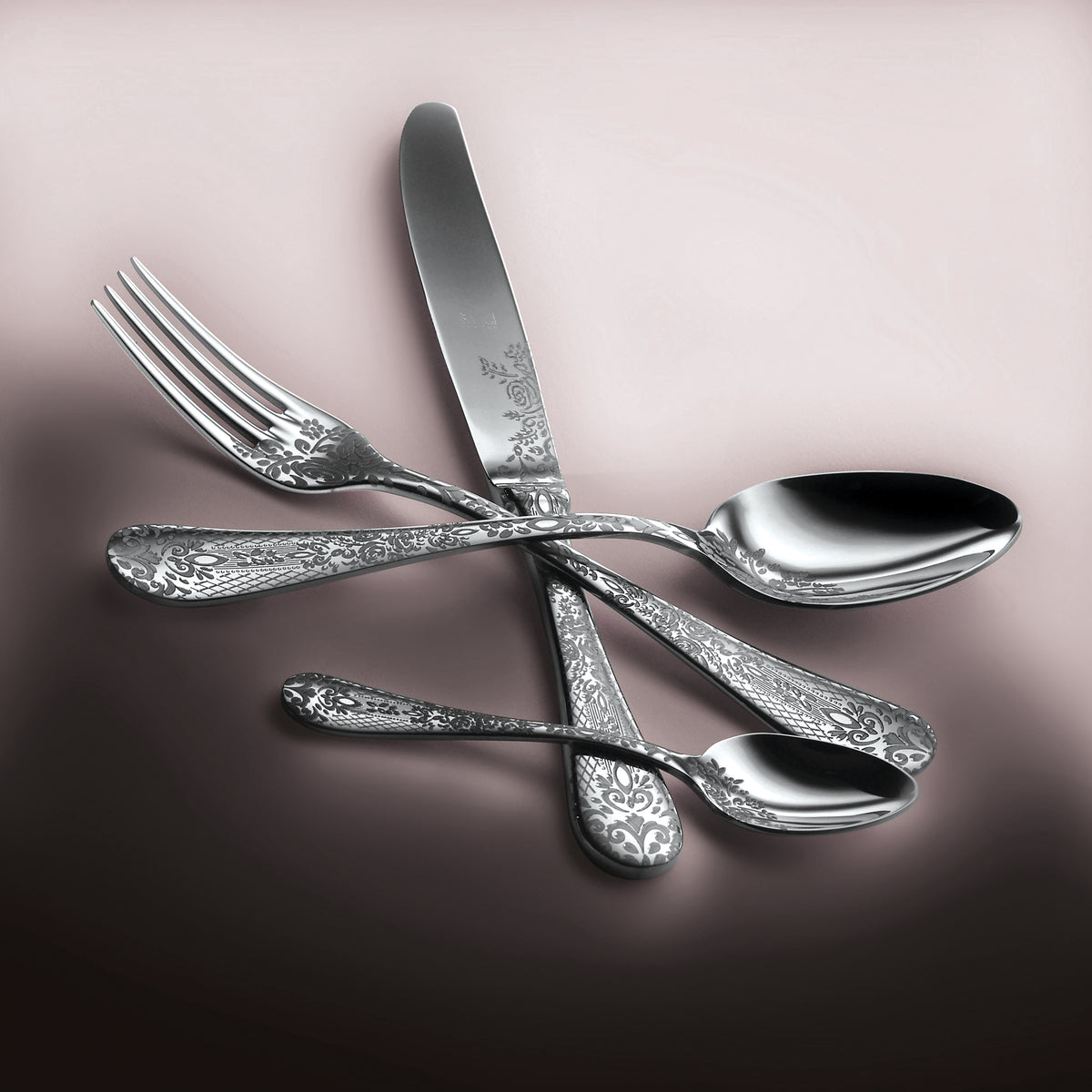 Mepra Casablanca Luxury Mirror Flatware Set 5-Piece 18/10 Stainless Steel 1026CB22005