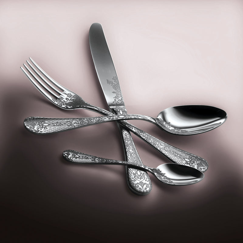 Mepra Casablanca Luxury Mirror Flatware Set 5-Piece 18/10 Stainless Steel 1026CB22005