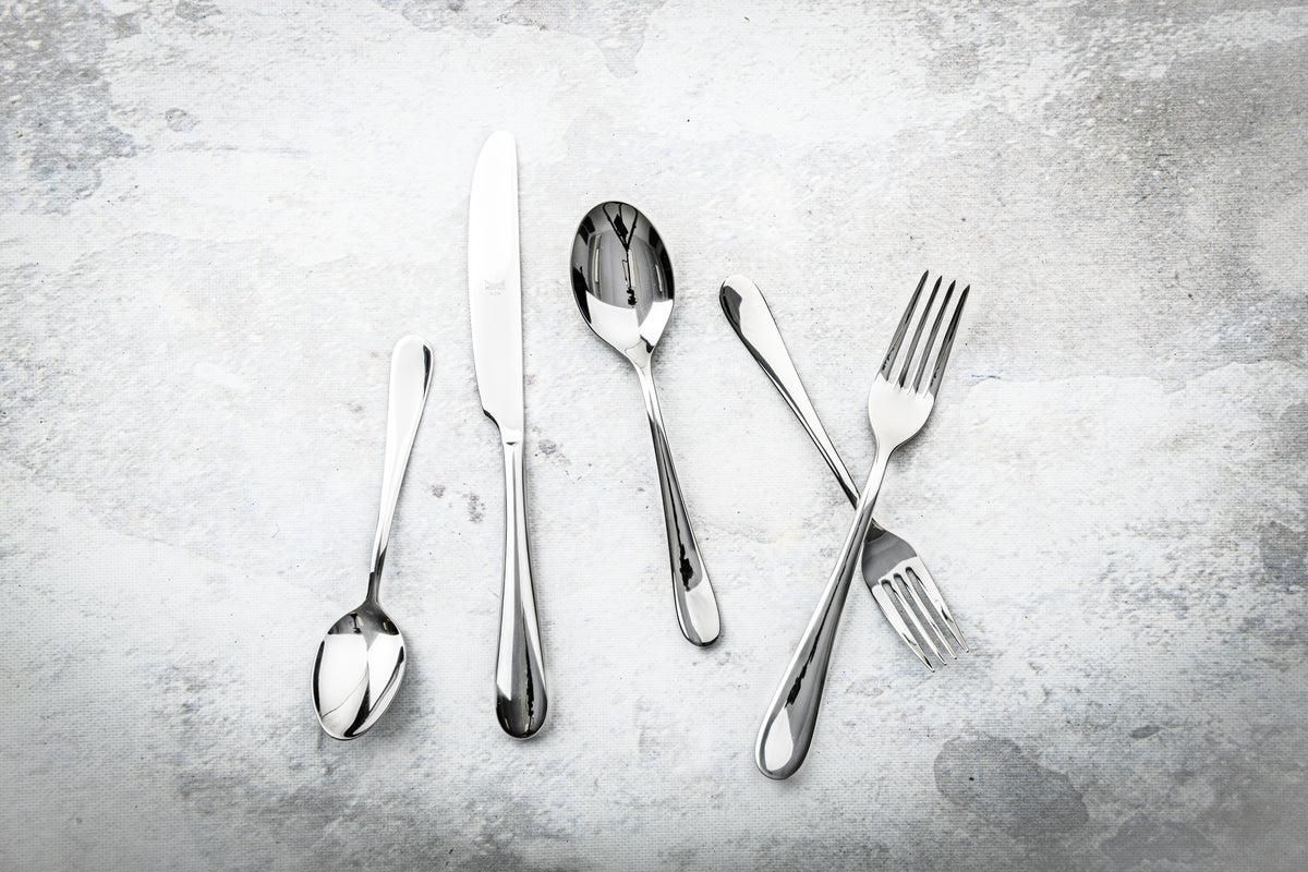 Mepra Natura Mirror Flatware Set 5-Piece 18/10 Stainless Steel 103422005
