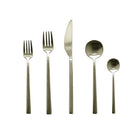 Mepra Movida Modern Ice Champagne Flatware Set 5-Piece 18/10 Stainless Steel 103722005IC
