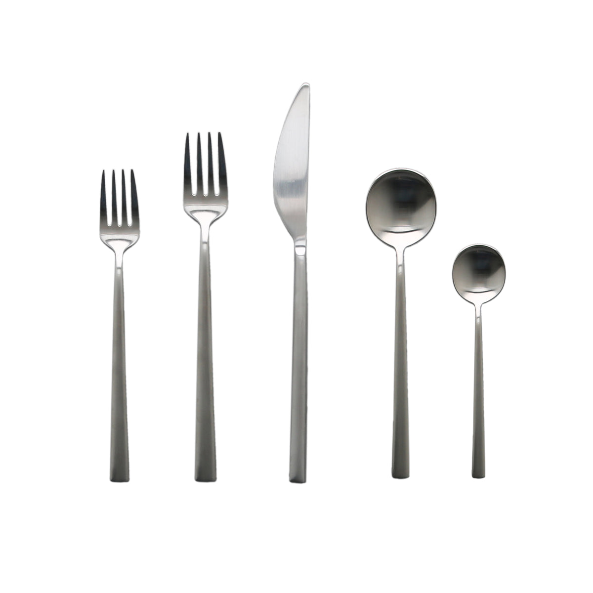 Mepra Movida Ice Flatware Set 5-Piece 18/10 Stainless Steel 103722005I