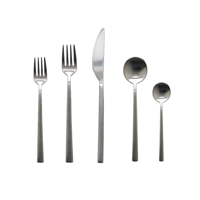Mepra Movida Ice Flatware Set 5-Piece 18/10 Stainless Steel 103722005I
