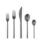 Mepra Due Ice Gold Black Flatware Set 5-Piece 18/10 Stainless Steel 104422005ION