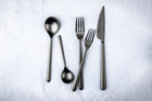 Mepra Linea Ice Gold Black Flatware Set 5-Piece 18/10 Stainless Steel 104822005ION