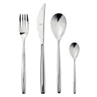 Mepra Stiria Modern Flatware Set 24-Piece 18/10 Stainless Steel 105422024