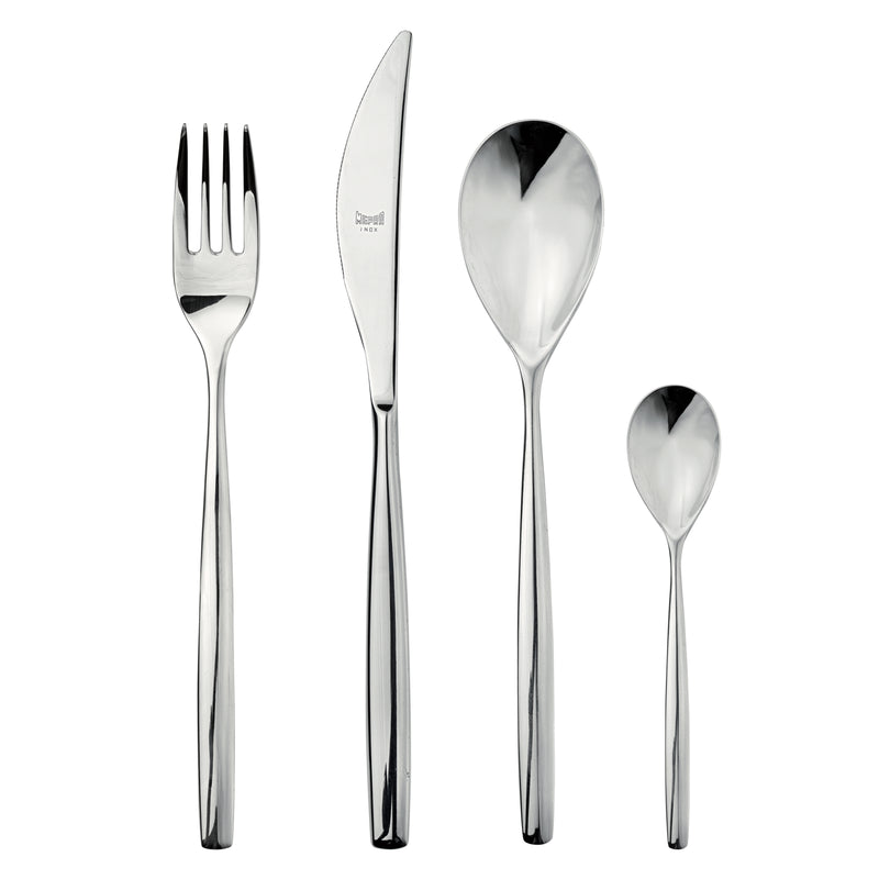 Mepra Stiria Modern Flatware Set 24-Piece 18/10 Stainless Steel 105422024
