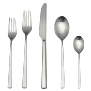 Mepra Atena Modern Ice Flatware Set 5-Piece 18/10 Stainless Steel 106222005I
