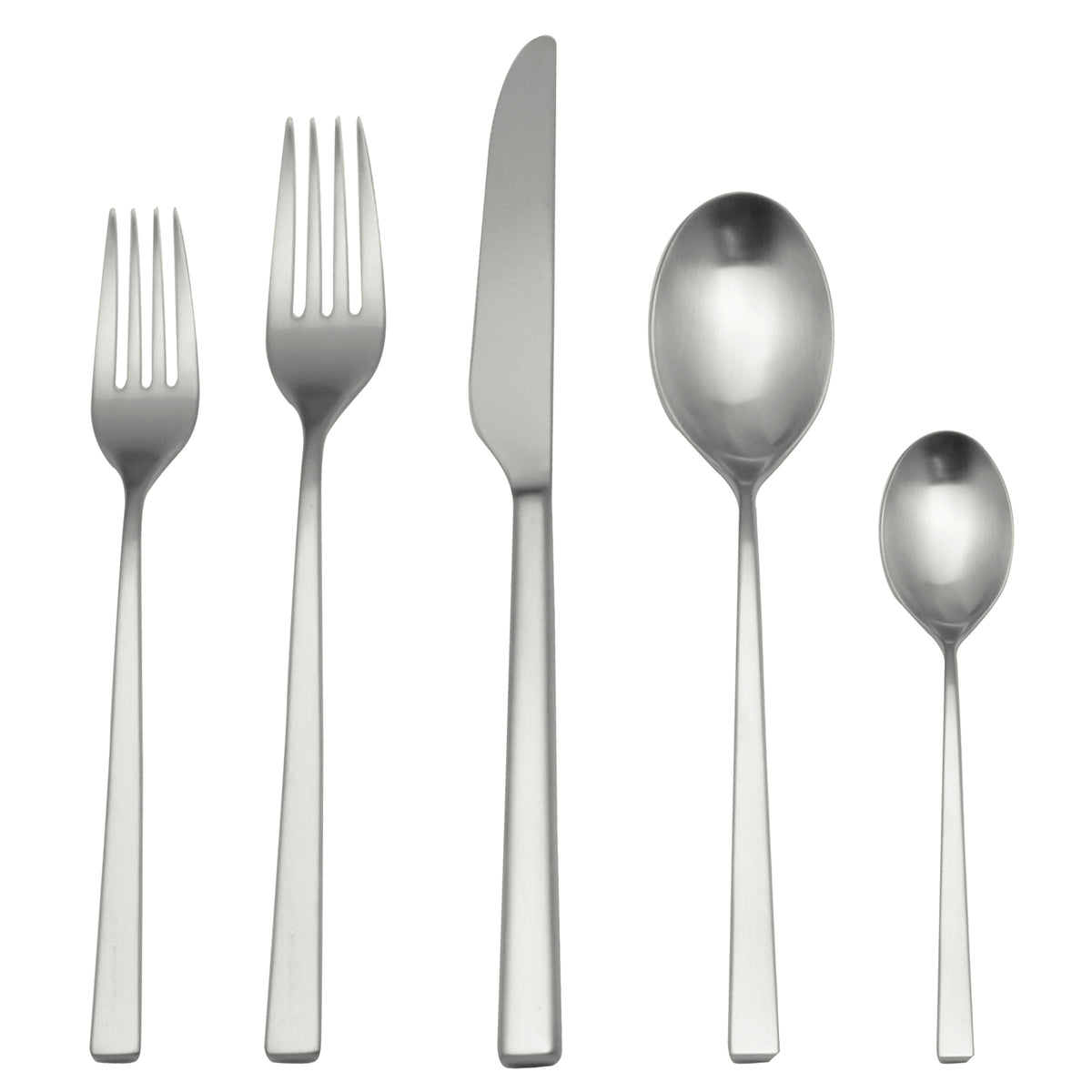 Mepra Atena Modern Ice Flatware Set 5-Piece 18/10 Stainless Steel 106222005I