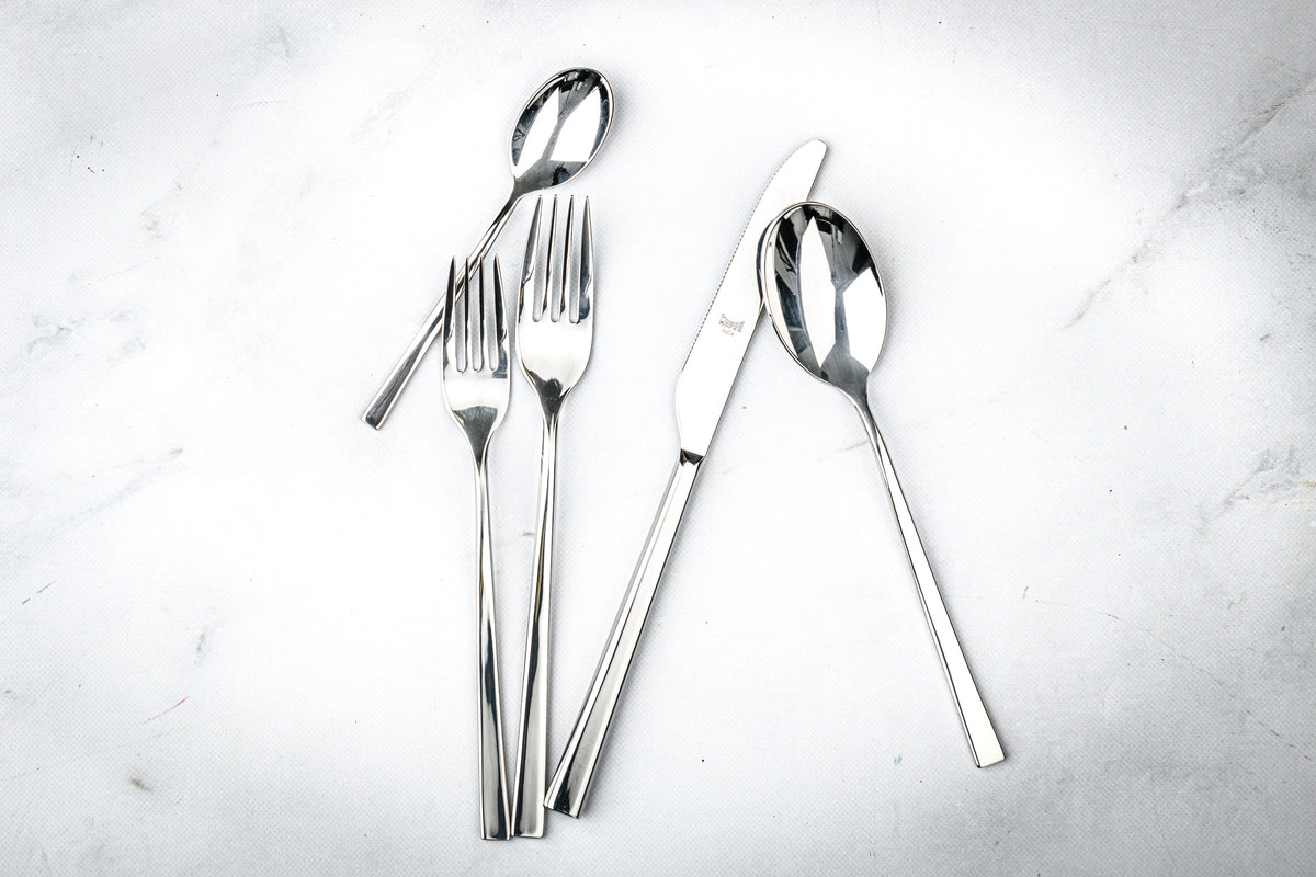 Mepra Atena Mirror Flatware Set 5-Piece 18/10 Stainless Steel 106222005