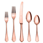 Mepra Dolce Vita Modern Bronze Flatware Set 5-Piece 18/10 Stainless Steel 106422005B