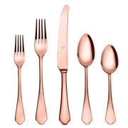 Mepra Dolce Vita Modern Bronze Flatware Set 5-Piece 18/10 Stainless Steel 106422005B