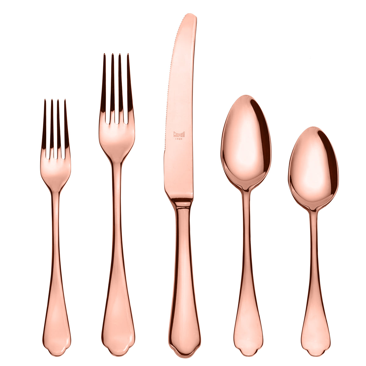 Mepra Dolce Vita Modern Bronze Flatware Set 5-Piece 18/10 Stainless Steel 106422005B