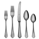 Mepra Dolce Vita Mirror Gold Black Flatware Set 5-Piece 18/10 Stainless Steel 106422005ON