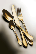 Mepra Dolce Vita Mirror Oro Gold Flatware Set 5-Piece 18/10 Stainless Steel 106422005O