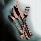 Mepra Italian Epqoue Bronze Mirror Flatware Set 5-Piece 18/10 Stainless Steel 106822005B