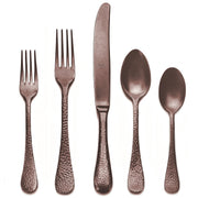 Mepra Epqoue Pewter Bronze Flatware Set 5-Piece 18/10 Stainless Steel 106822005PB