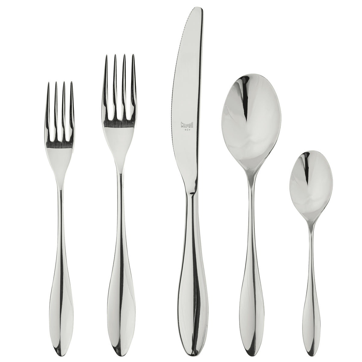 Mepra Carinzia Flatware Set 20-Piece 18/10 Stainless Steel 107022020