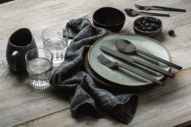 Stile Ice Oro Nero 5-PC Flatware Set 107522005ION