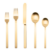 Stile Ice Oro (GOLD) 5-PC Flatware Set 107522005OI