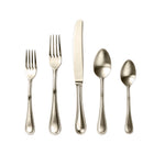 Mepra Italian Perla Ice Champagne Flatware Set-5-piece 18/10 Stainless Steel 107622005IC
