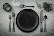 Mepra Perla Ice Gold Black Flatware Set 5-Piece 18/10 Stainless Steel 107622005ION