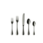 Mepra Perla Gold Black Flatware Set 5-Piece 18/10 Stainless Steel 107622005ON