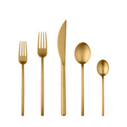 Mepra Due Luxury Ice Oro (GOLD Flatware Set 5-Piece 18/10 Stainless Steel 108022005