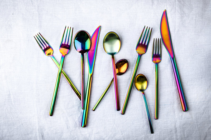 Mepra Due Rainbow Flatware Set 5-Piece 18/10 Stainless Steel 109422005