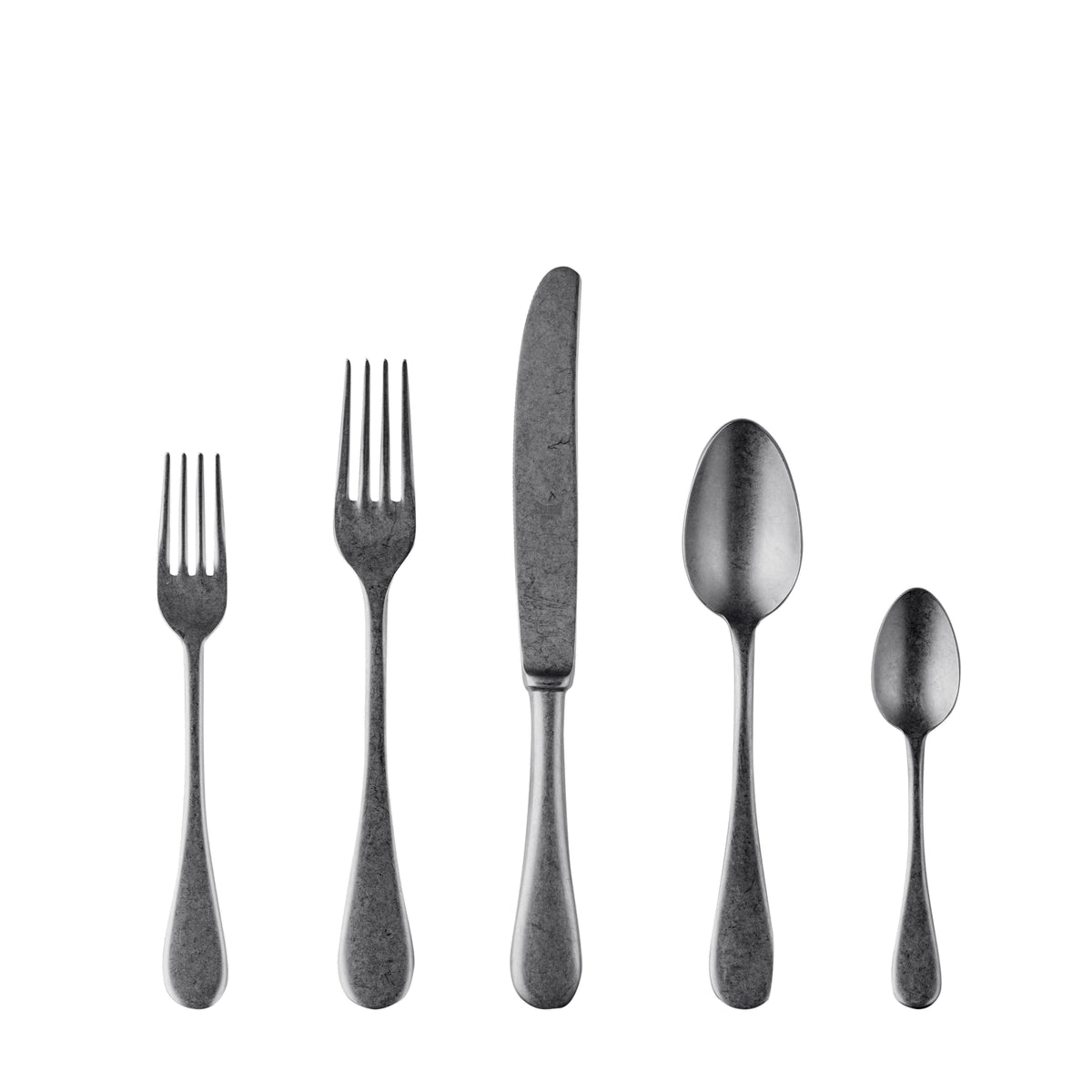 Mepra Vintage Gold Black Flatware Set 5-Piece 18/10 Stainless Steel 1096VI22005