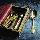 Mepra Casablanca Gold Luxury Flatware Set 5-Piece 18/10 Stainless Steel 1097CB22005