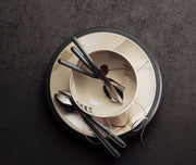 Mepra Fantasia Vicuna Light Brown Flatware Set 5-Piece 18/10 Stainless Steel 10I622005