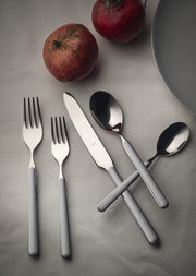 Mepra Fantasia China Gray Flatware Set 5-Piece 18/10 Stainless Steel 10W622005
