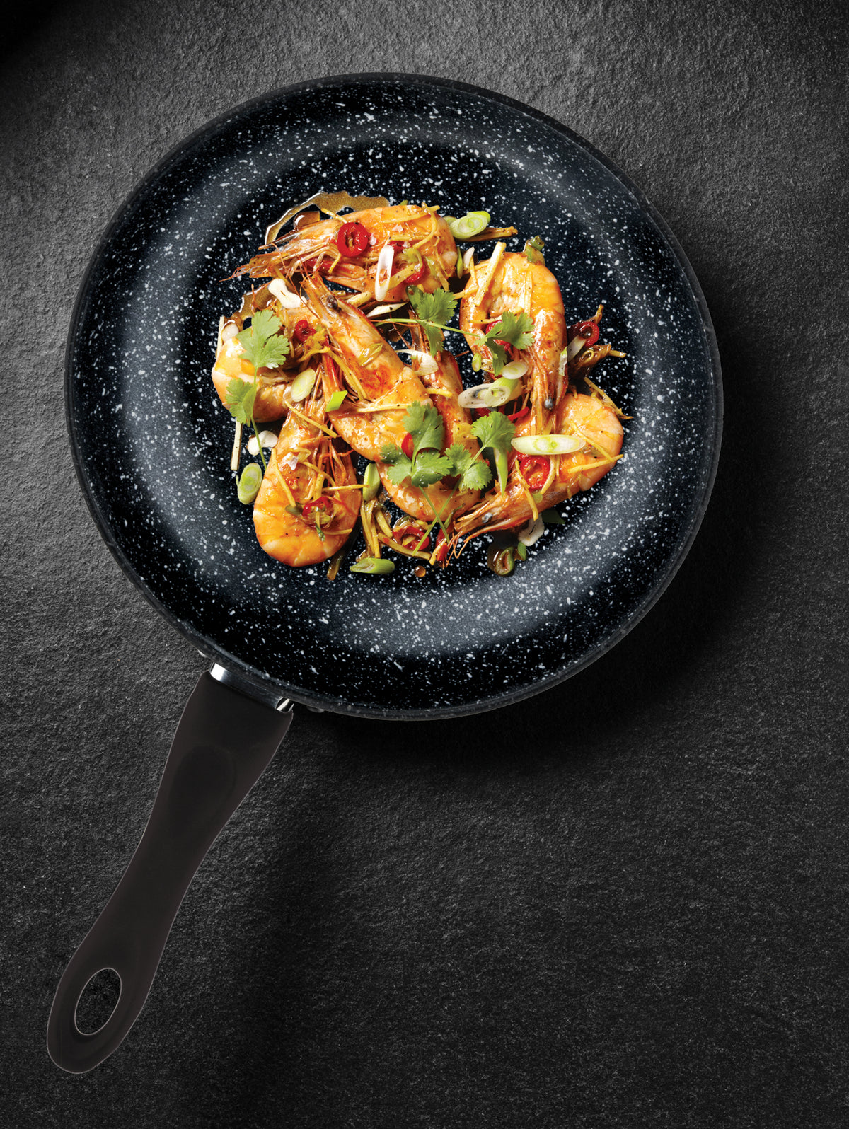 Mepra Fantasia Black Stone Frying Pan 12.5" Non-Stick 18/10 Stainless Steel 30197932N