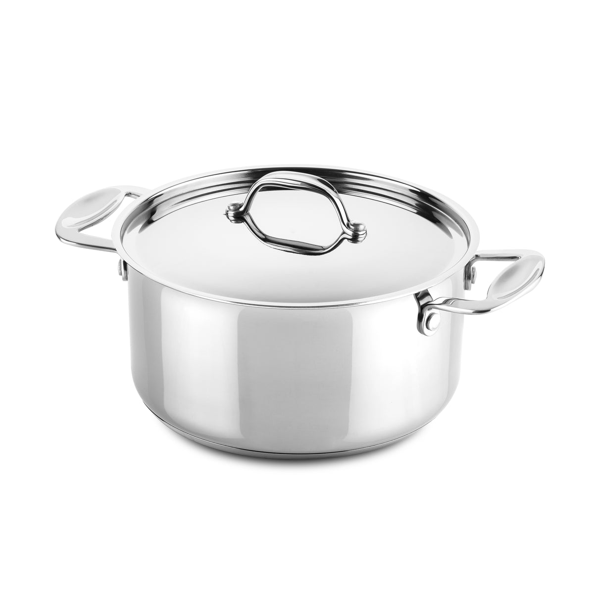 Mepra Glamour Stone Casserole Dish 8" with 2-handles 18/10 Stainless Steel 30212120