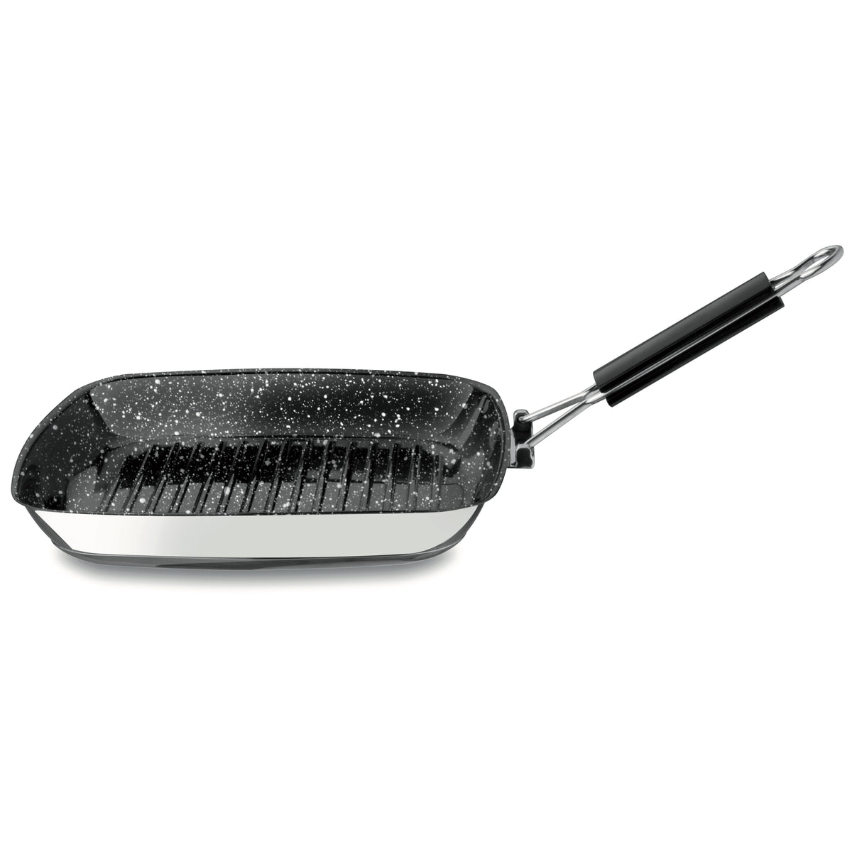 Mepra Glamour Stone Grill Pan 11" x 11" Non-Stick 18/10 Stainless Steel 302180