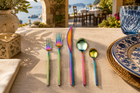 Mepra Due Ice Rainbow Flatware Set 5-Piece 18/10 Stainless Steel 104422005IA