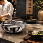 Mepra Glamour Stone Wok 11.8" Non-Stick 18/10 Stainless Steel 30217830