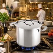 Mepra Glamour Stone Cooking Deep Pot 8.66" with 2-handles 18/10 Stainless Steel 30210122