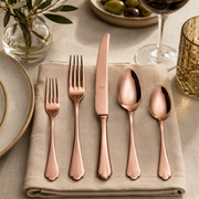 Mepra Dolce Vita Modern Bronze Flatware Set 5-Piece 18/10 Stainless Steel 106422005B